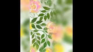 "Rose vine" Digital Painting #shorts #flowers #rose #viral #drawing #art #speedpaint #shortsvideo