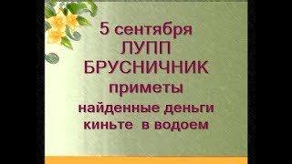 5 сентября. ЛУПП БРУСНИЧНИК. Если муж приснился. Заговор от  соперницы.Приметы