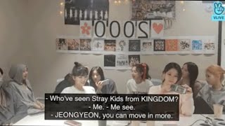 Twice have been watching SKZ on Mnet KINGDOM