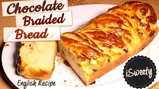 How to Make [NO Butter] Chocolate and Raisins Braided Bread - [No Mixer Brioche Recipe]