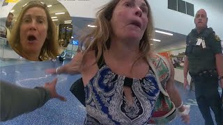 Angry Woman Has An Extreme Melt Down At Airport After Trying To Check In 100 Pound Luggage