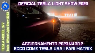 Official TESLA Light Show 2023 - Update 2023.44.30.2