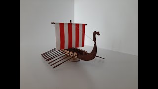 Viking Ship Model 1/87 Scale. Viking model gemi 1/87 Ölçek.