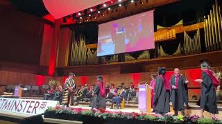 Master's Graduation Day at the University of Westminster, London - Class of 2023