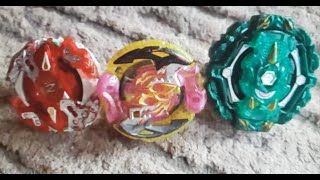 Beyblade Burst Battle: Zeutron Z5 Vs. Rokatvor R5 Vs. Poison Cyclops C5