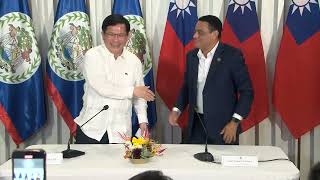 Taiwan’s Minister of Foreign Affairs Visits Belize