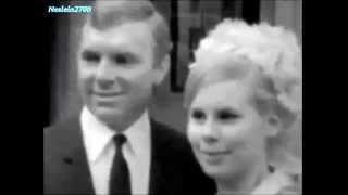 February 14, 1967 - Bobby Moore with his wife Tina after collecting an OBE from The Queen