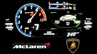 McLaren 720S vs Lamborghini Huracan LP610-4 Acceleration 0-330 km/h