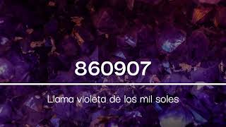 860907 | Llama violeta de los mil soles | Códigos Sagrados de Agesta