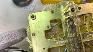 EY Seth Thomas 89C movement. We look again after the  cleaning! Part 2.