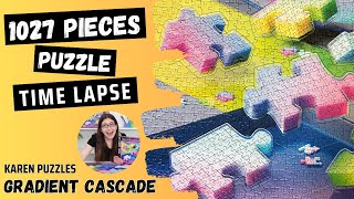 Solving Karen Puzzles Gradient Cascade | Ravensburger 1027 Pieces