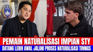 PEMAIN NATURALISASI IMPIAN STY DATANG LEBIH AWAL JALANI PROSES NATURALISASI TIMNAS INDONESIA