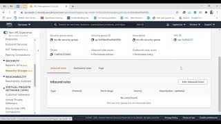 4  - Creating AWS Security Groups for accessing RDS and ElastiCache