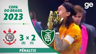 PÊNALTIS COMPLETO- CORINTHIANS X AMÉRICA MINEIRO- COPA DO BRASIL- GLOBO HD