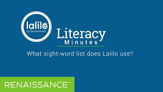 What sight-word list does Lalilo use?