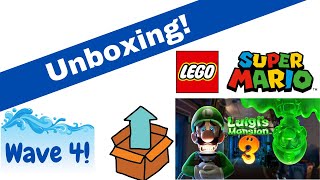 Unboxing 3 Luigi's Mansion Themed LEGO Super Mario Wave 4 Sets!