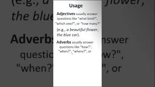 Usage of Adjectives