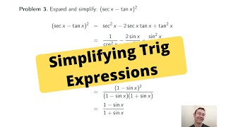 Simplifying Trigonometric Expressions