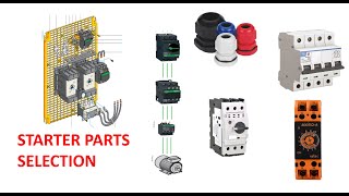 Motor Starter Parts Selection  #MotorStarterSelection #CableSelection #ContactorSelection #MCB #MPCB