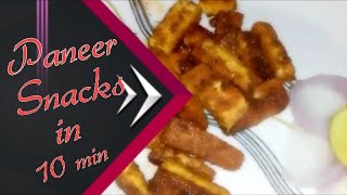 Paneer snacks in 10 Min