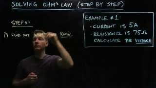 Solving Ohm's Law Step by Step (2 of 6) Example 1