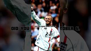 David Beckham's Iconic Free Kick: Securing England's World Cup Spot #football #worldcup #freekick