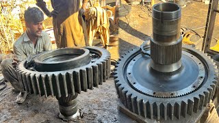 Amazing Remanufacturing Process of Caterpillar Sprocket Gear / What a Work is Done