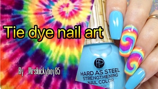 Tie dye nail art - by Mrsluckyboy85