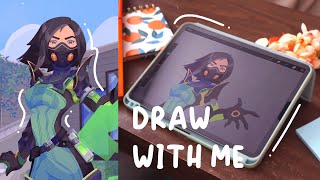 Draw Viper With Me ♡ Cozy Drawing Session and QNA!