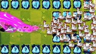 PvZ 2 Challenge 100 Plants Level 1 Vs 100 Chickens Level 30-What Team Plant Wins?