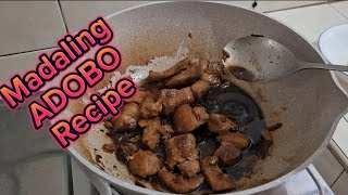 madaling ADOBO na masarap! PORK RECIPE 😍