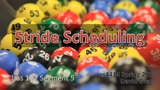 Lottery and Stride Scheduling