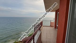 Beachfront stunning sea view 1-BR penthouse apartment for sale Panorama Fort Beach St vlas Bulgaria