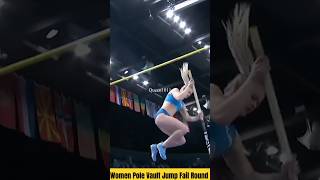 Women Pole Vault Jump Fail Round#shorts #youtubeshorts #trackandfield #polevault