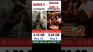 Gadar 2 vs Dream girl 2 movie comparison || box office collection #rlglawa #dreamgirl2 #gadar2