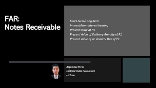 FAR: Notes Receivable