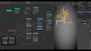 Blender GeoNode Field Prototype: Index-driven rotation