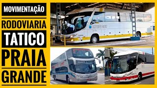 Rodoviária de Praia Grande #1: Empresa Cruz, Prata, Breda e etc | Movimentação de ônibus