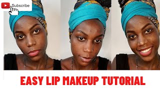 😍DIY;Makeup Tutorial|Simple Lip Makeup|Easy Makeup|How to: Matte Lipstick