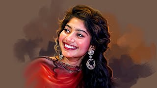 Digital Painting SAI PALLAVI In Photoshop | ARTISA 23