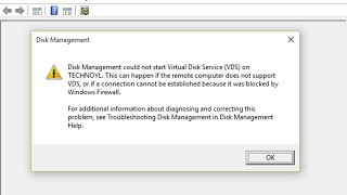 How to Fix Disk Management Could Not Start Virtual Disk Service on Windows 11/10