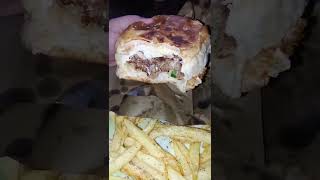 Home made Burger With Fries #youtubeshorts #food