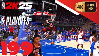 NBA 2K25 =My Career= [PC] (4K) EP199 {Playoffs: East 1st Round} Game 4 {Bulls @ Knicks}