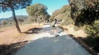 e- Skate in Porquerolles on Evolve skateboard