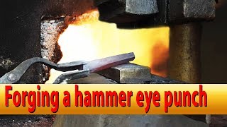 Forging a hammer eye punch