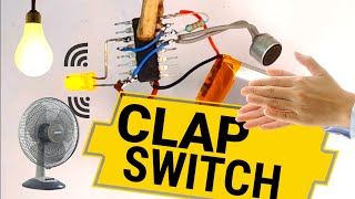 Simple Clap Switch circuit for Home Automation using CD4017