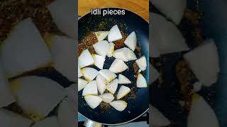 Masala idli fry recipe with leftover idli #idlifry #lessoilcooking #shorts