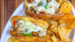 Jerk Chicken Cheesesteak | Jerk Chicken Sandwich | Jerk Chicken Bruschetta recipe || FRUGALLYT