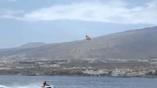 Paragliding and jetski canary islands 2014