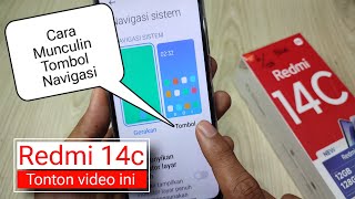 Cara memunculkan tombol navigasi di hp redmi 14c